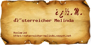 Österreicher Melinda névjegykártya